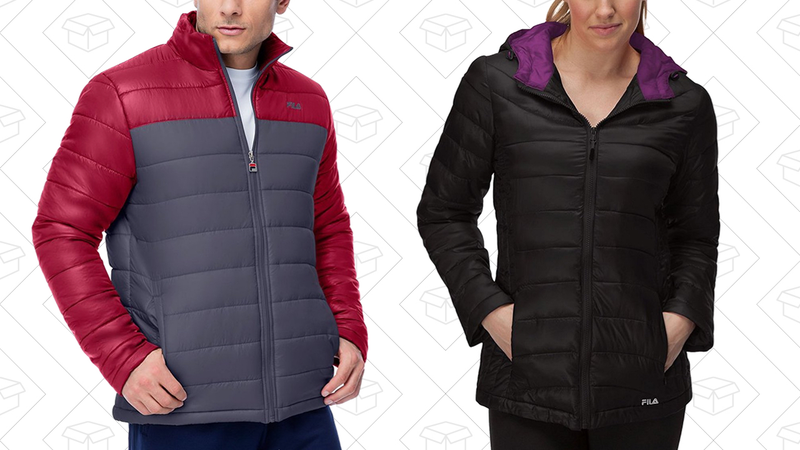 Fila Dynamic Jacket, $35 | Fila Channel Puffer Jacket, $35
